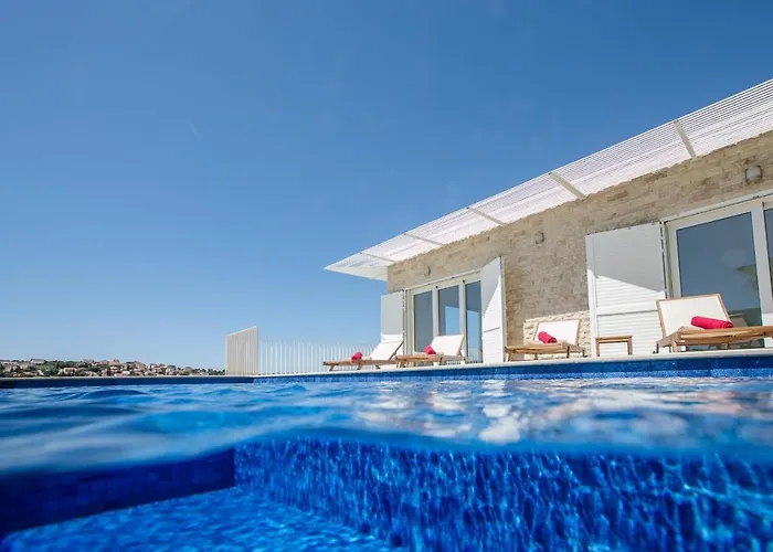 Seaside Luxury With A Swimming Pool Zatoglav, - 11685 *